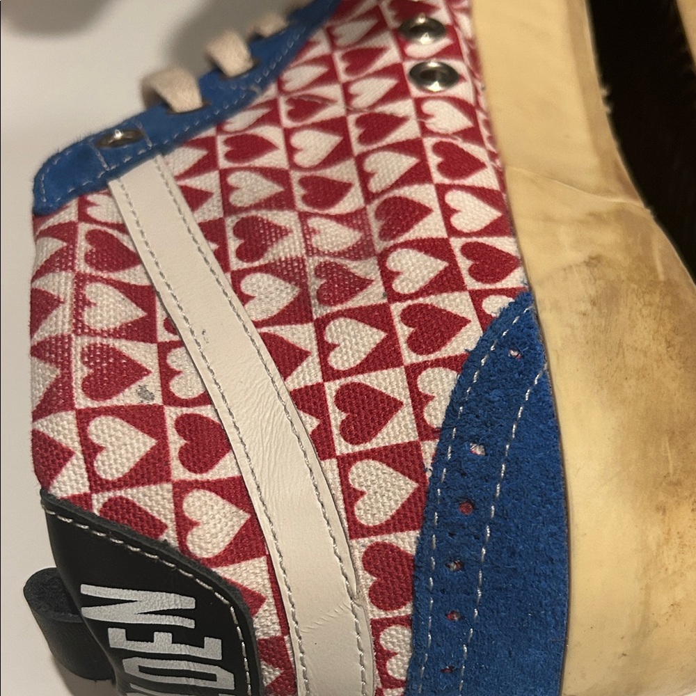 Golden Goose Blue and Red Heart Sneakers 38 - Picture 6 of 15